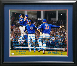 Pat Hughes Autographed Framed 16x20 Photo Chicago Cubs Announcer 2016 WS Last Call JSA Stock #253609 Pat Hughes Autographed Framed 16x20 Photo Chicago Cubs Announcer 2016 WS Last Call JSA Stock #253609