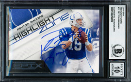 Peyton Manning Autographed 2010 Panini Epix Card #12 Indianapolis Colts Auto Grade Gem Mint 10 Beckett BAS #18629699