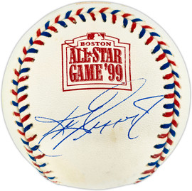 Ken Griffey Jr. Autographed Official 1999 All Star Game Logo Baseball Seattle Mariners Beckett BAS Witness #1W901409