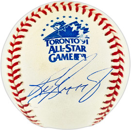 Ken Griffey Jr. Autographed Official 1991 All Star game Logo Baseball Seattle Mariners Beckett BAS Witness #1W901414