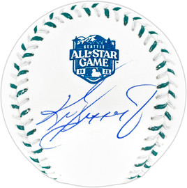 Ken Griffey Jr. Autographed Official 2023 All Star Game Logo Game Baseball Seattle Mariners Beckett BAS Witness Stock #253718 Ken Griffey Jr. Autographed Official 2023 All Star Game Logo Game Baseball Seattle Mariners Beckett BAS Witness Stock #253718