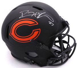 Devin Hester Autographed Chicago Bears Eclipse Black Full Size Authentic Speed Helmet Beckett BAS #BS45038