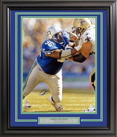 Cortez Kennedy Autographed Framed 16x20 Photo Seattle Seahawks Beckett BAS Stock #254234