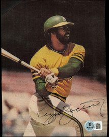 Reggie Jackson Autographed 6x8 Magazine Photo Oakland A's Beckett BAS QR #BT66591