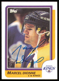Marcel Dionne Autographed 1986-87 Topps Card #30 Los Angeles Kings SKU #254712