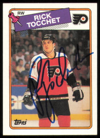 Rick Tocchet Autographed 1988-89 Topps Card #177 Philadelphia Flyers SKU #254911