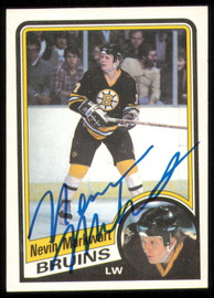 Nevin Markwart Autographed 1984-85 Topps Rookie Card #7 Boston Bruins SKU #254914