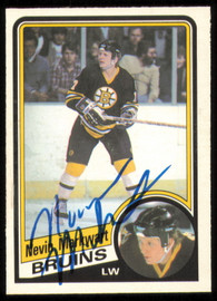Nevin Markwart Autographed 1984-85 O-Pee-Chee Rookie Card #8 Boston Bruins SKU #254916