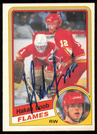 Hakan Loob Autographed 1984-85 O-Pee-Chee Card #229 Calgary Flames SKU #255033
