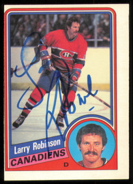 Larry Robinson Autographed 1984-85 O-Pee-Chee Card #270 Montreal Canadiens SKU #255047