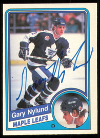 Gary Nylund Autographed 1984-85 O-Pee-Chee Card #307 Toronto Maple Leafs SKU #255060
