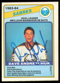 Dave Andreychuk Autographed 1984-85 O-Pee-Chee Card #353 Buffalo Sabres SKU #255076