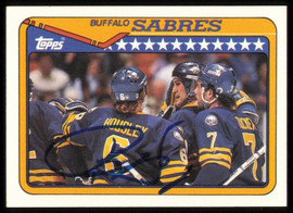 Phil Housley Autographed 1990-91 Topps Card #262 Buffalo Sabres SKU #255121