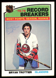 Bryan Trottier Autographed 1976-77 Topps Rookie Card #67 New York Islanders SKU #255306