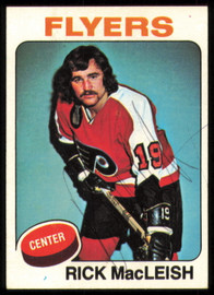 Rick MacLeish Autographed 1975-76 Topps Card #20 Philadelphia Flyers SKU #255354