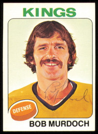 Bob Murdoch Autographed 1975-76 Topps Card #33 Los Angeles Kings SKU #255357