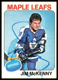 Jim McKenny Autographed 1975-76 Topps Card #311 Toronto Maple Leafs SKU #255404