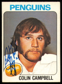 Colin Campbell Autographed 1975-76 O-Pee-Chee Card #346 Pittsburgh Penguins SKU #255407
