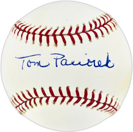 Tom Paciorek Autographed Official MLB Baseball Los Angeles Dodgers, Chicago White Sox Beckett BAS QR #BU86872