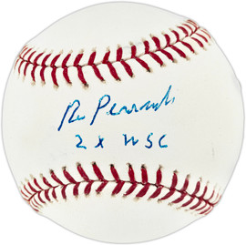 Ron Perranoski Autographed Official MLB Baseball Los Angeles Dodgers "2X WSC" Beckett BAS QR #BU86811