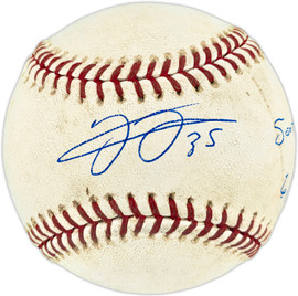 Frank Thomas Autographed Official Game Used 500th Home Run Game Baseball Toronto Blue Jays "500th HR Game 6/28/07" Beckett BAS QR #BU86775