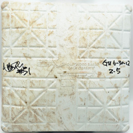 Ichiro Suzuki Autographed Game Used MLB 1st Base Seattle Mariners "GU 6-30-12, 2-5, #51" Beckett Witness & MLB Holo #EK179726