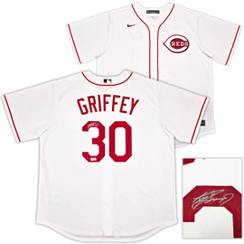 Cincinnati Reds Ken Griffey Jr. Autographed Red Authentic Mitchell