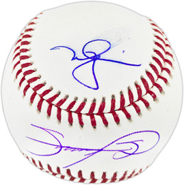 Mark McGwire & Sammy Sosa Autographed Official MLB Baseball (Smudged) Beckett BAS Witness #3W367066