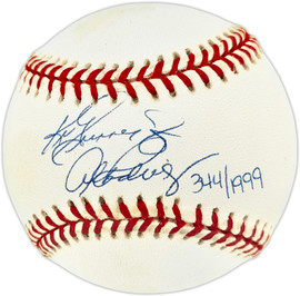 Ken Griffey Jr. & Alex Rodriguez Autographed Official AL Baseball Seattle Mariners Beckett BAS #AE49054