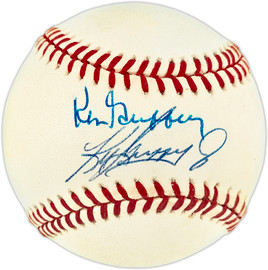 Ken Griffey Jr. & Sr. Autographed Official AL Baseball Beckett BAS #AE49056
