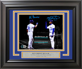Ken Griffey Jr. Autographed Framed 16x20 Photo Seattle Mariners