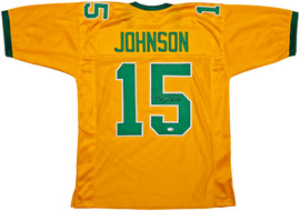 Oregon Ducks Tez Johnson Autographed Yellow Jersey JSA Witness Stock #256794