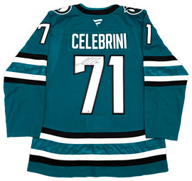 San Jose Sharks Macklin Celebrini Autographed Teal Fanatics Authentic Premium Jersey Size 54 Fanatics Holo Stock #256804