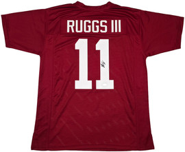 Alabama Crimson Tide Henry Ruggs III Autographed Maroon Jersey Beckett BAS Stock #256889