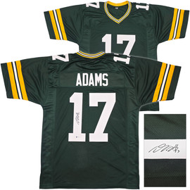 Green Bay Packers Davante Adams Autographed Green Jersey Beckett BAS Witness Stock #256914