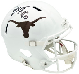 Byron Murphy II Autographed Texas Longhorns White Full Size Speed Replica Helmet MCS Holo Stock #256949