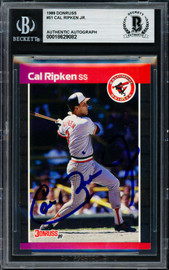 Cal Ripken Jr. Autographed 1989 Donruss Card #51 Baltimore Orioles Beckett BAS #18629082