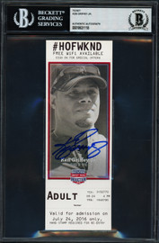 Ken Griffey Jr. Autographed 2006 WBC Semi-Final Ticket Seattle