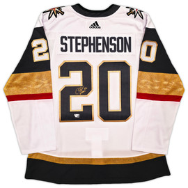 Las Vegas Golden Knights Chandler Stephenson Autographed White Adidas Authentic Climalite 2023 Stanley Cup Jersey Size 56 Fanatics Holo Stock #256997