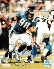 Tony Brackens Autographed 8x10 Photo Jacksonville Jaguars SKU #257307