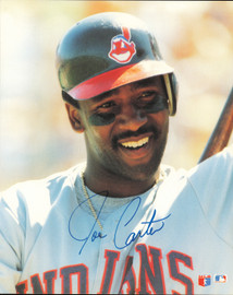 Joe Carter Autographed 8x10 Photo Cleveland Indians SKU #257368