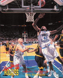 Jerry Stackhouse Autographed 8x10 Photo North Carolina Tarheels SKU #257384