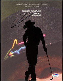 Greg Norman Autographed Program PSA/DNA #L10839