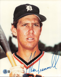 Alan Trammell Autographed 8x10 Photo Detroit Tigers Beckett BAS #BT66602