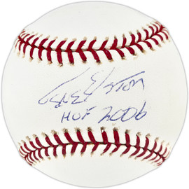 Gene Elston Autographed Official MLB Baseball Houston Astros "HOF 2006" JSA #H10001