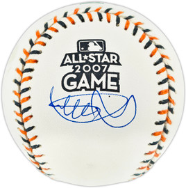 Ichiro Suzuki Autographed Official 2007 All Star Game Logo Baseball Seattle Mariners Beckett BAS Witness #4W252782