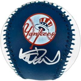 Ichiro Suzuki Autographed Official New York Yankees Logo Baseball Seattle Mariners Beckett BAS Witness #4W252763