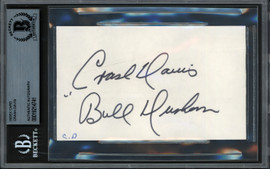 Crash Davis Autographed 3x5 Index Card Bull Durham Beckett BAS #19214741