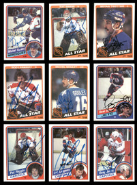 1984-85 Topps Hockey Autographed Cards (57 Count Lot - All Different) SKU #257879