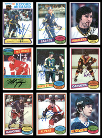 1980-81 Topps Hockey Autographed Cards (84 Count Lot) SKU #257867